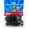 Party Ballons Schwarz, XXXL Latex im 10er Beutel